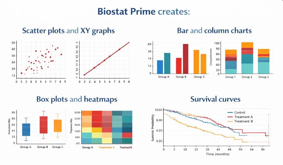 biostat graphing software creates graphs & charts